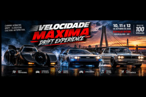 Velocidade Máxima Drift Experience começa hoje com DeLorean, Batmóvel e raridades automotivas